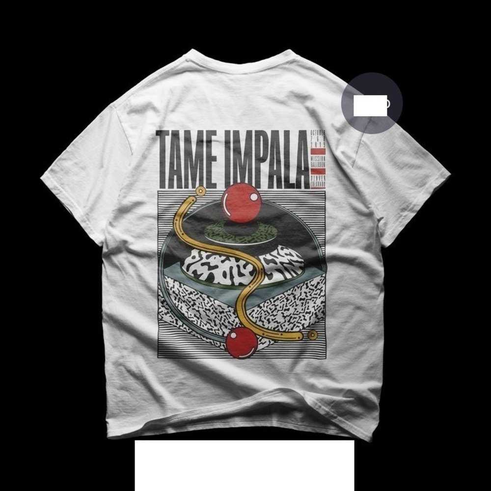 The Impala Back T-Shirt - Currents Album - The Less I Know The Better